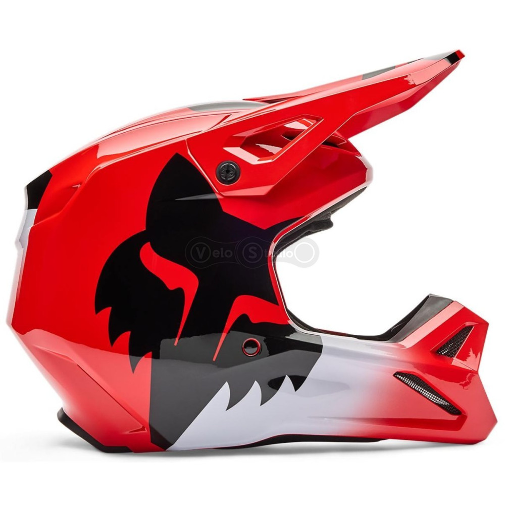 Мотошлем FOX V1 Mips Helmet - SHIELD [Flo Red], XXL