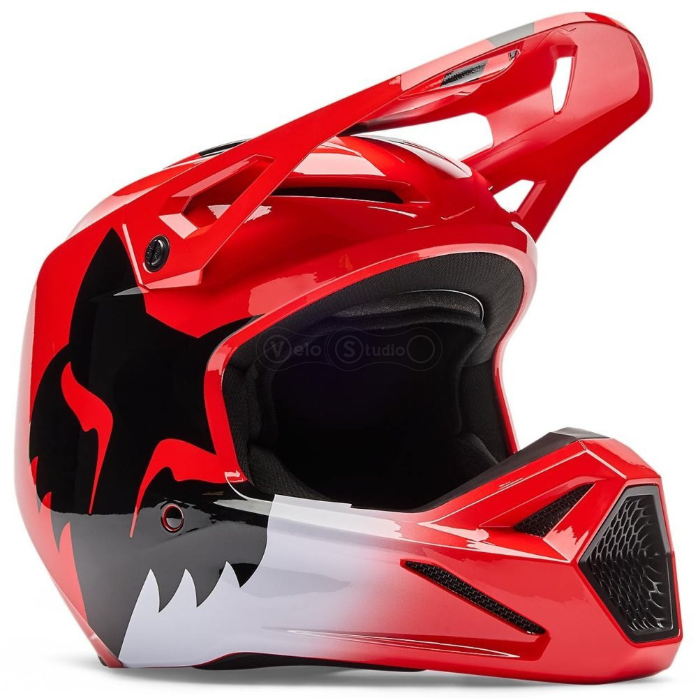 Мотошлем FOX V1 Mips Helmet - SHIELD [Flo Red], XXL