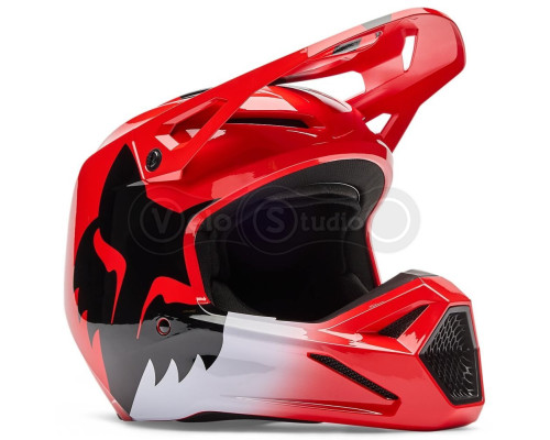 Мотошлем FOX V1 Mips Helmet - SHIELD [Flo Red], M