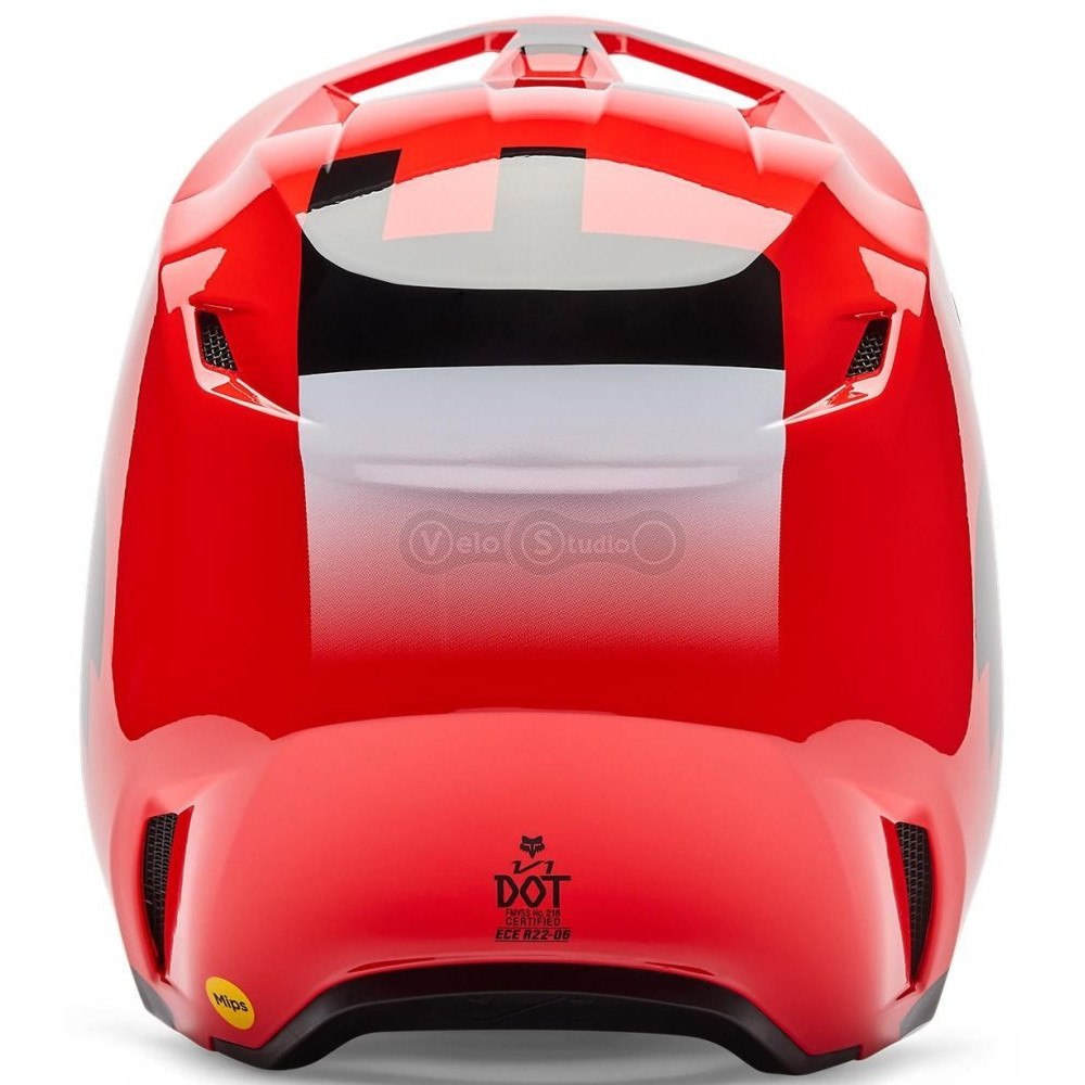 Мотошлем FOX V1 Mips Helmet - SHIELD [Flo Red], XXL