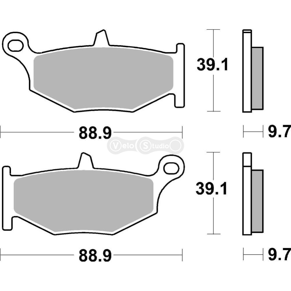 Тормозные колодки Renthal RC-1 BP-522 Rear Brake Pads, Sintered