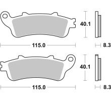 Колодки гальмівні Renthal RC-1 BP-508 Rear Brake Pads, Sintered