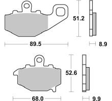 Колодки гальмівні Renthal RC-1 BP-524 Rear Brake Pads, Sintered