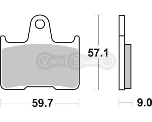 Тормозные колодки Renthal RC-1 BP-525 Rear Brake Pads, Sintered