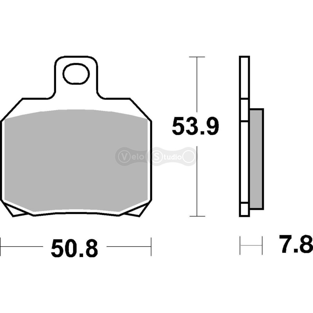 Тормозные колодки Renthal RC-1 BP-530 Rear Brake Pads, Sintered