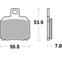 Колодки гальмівні Renthal RC-1 BP-530 Rear Brake Pads, Sintered