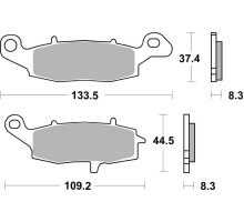 Колодки гальмівні Renthal RC-1 BP-504-HHP Front Brake Pads, Sintered