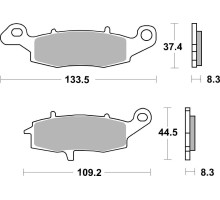 Колодки гальмівні Renthal RC-1 BP-505-HHP Front Brake Pads, Sintered