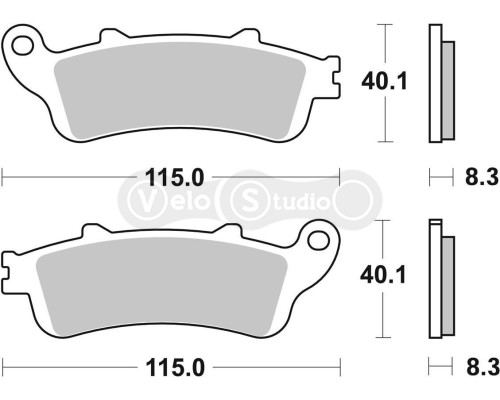 Колодки гальмівні Renthal RC-1 BP-509-HHP Front Brake Pads, Sintered