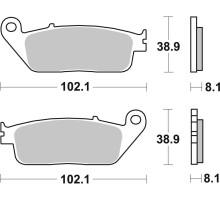 Колодки гальмівні Renthal RC-1 BP-526-HHP Front Brake Pads, Sintered
