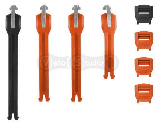 Застёжки к мотоботам LEATT 4.5/5/5.5 Boot Strap kit [Orange], No Size