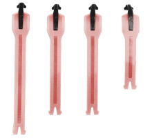 Застёжки к мотоботам LEATT 4.5/5/5.5 Boot Strap kit [Burn Red], No Size