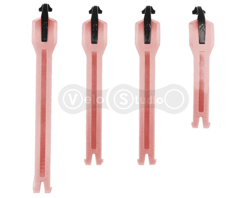 Застёжки к мотоботам LEATT 4.5/5/5.5 Boot Strap kit [Burn Red], No Size