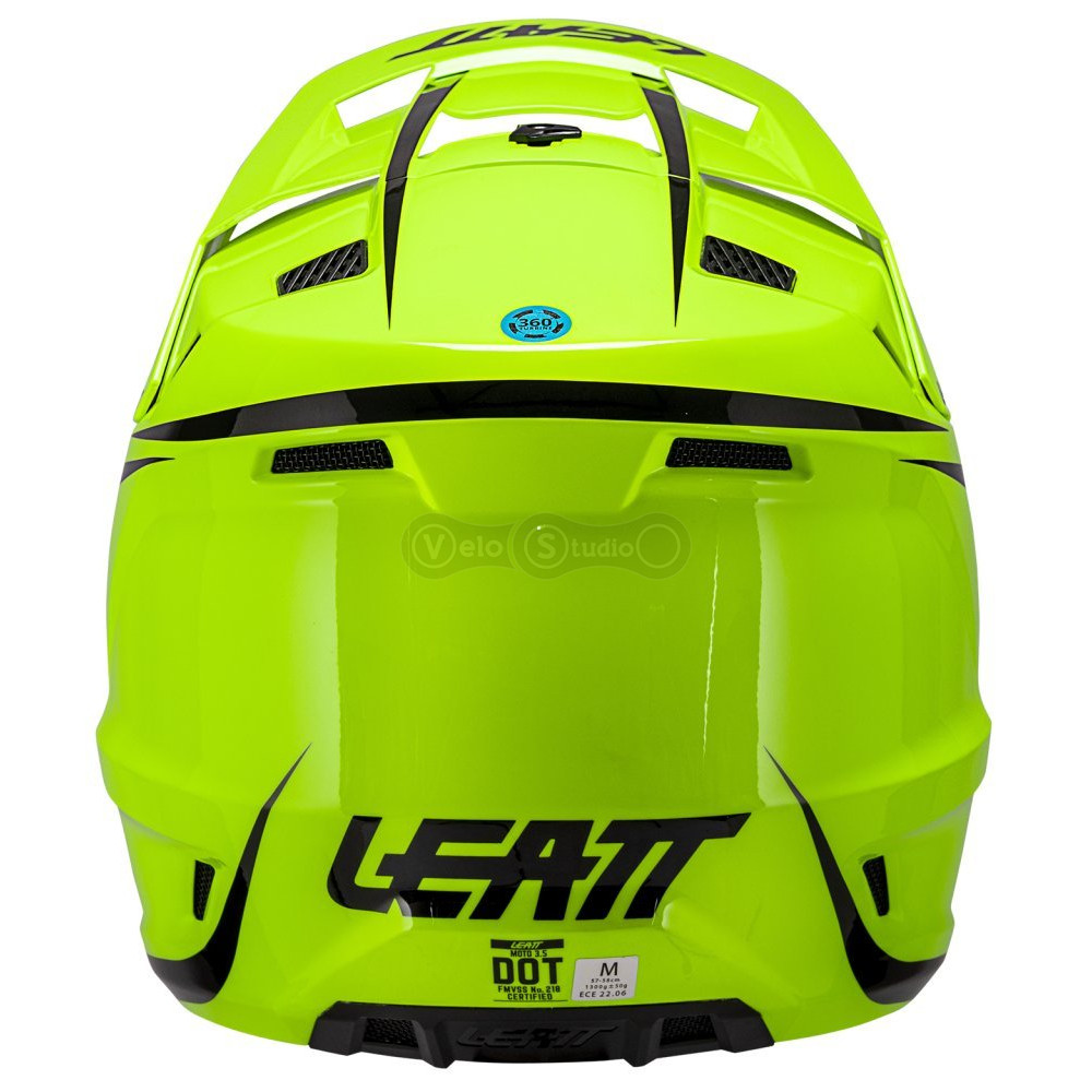 Детский мотошлем LEATT Moto 3.5 JR Helmet + Goggle Vizion 2.5 [Neon Yellow], YM