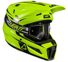Детский мотошлем LEATT Moto 3.5 JR Helmet + Goggle Vizion 2.5 [Neon Yellow], YM