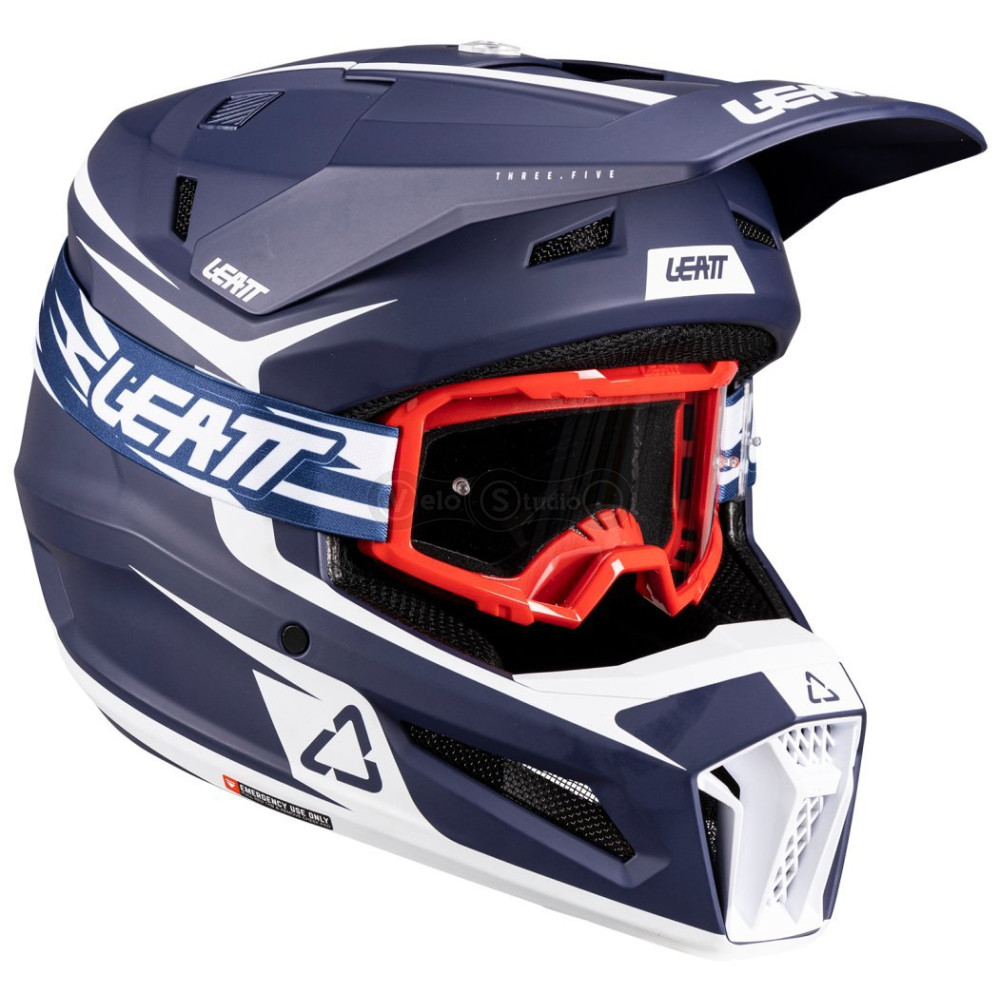Дитячий мотошолом LEATT Moto 3.5 JR Helmet + Goggle Vizion 2.5 [Blue], YM