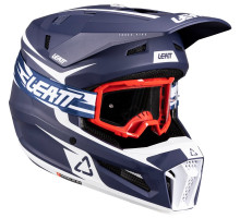 Детский мотошлем LEATT Moto 3.5 JR Helmet + Goggle Vizion 2.5 [Blue], YL