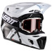 Мотошлем LEATT Moto 9.5 Carbon Helmet + Goggle Velocity Iriz 6.5 [White], M