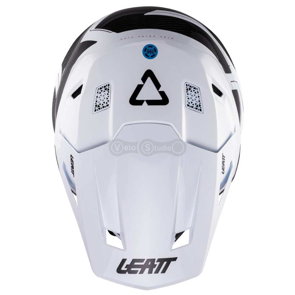 Мотошлем LEATT Moto 9.5 Carbon Helmet + Goggle Velocity Iriz 6.5 [White], M