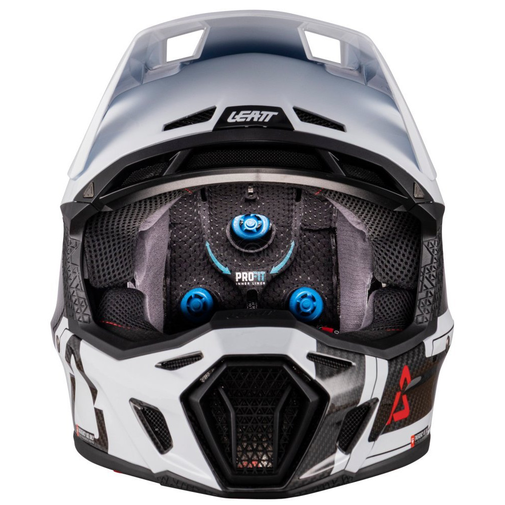 Мотошлем LEATT Moto 9.5 Carbon Helmet + Goggle Velocity Iriz 6.5 [White], M