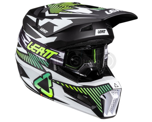 Мотошолом LEATT Moto 3.5 Helmet + Goggle Vizion 3.5 [Storm Teal], XS