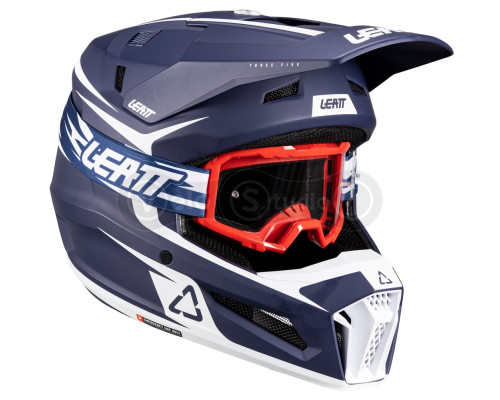 Мотошолом LEATT Moto 3.5 Helmet + Goggle Vizion 3.5 [Blue], S