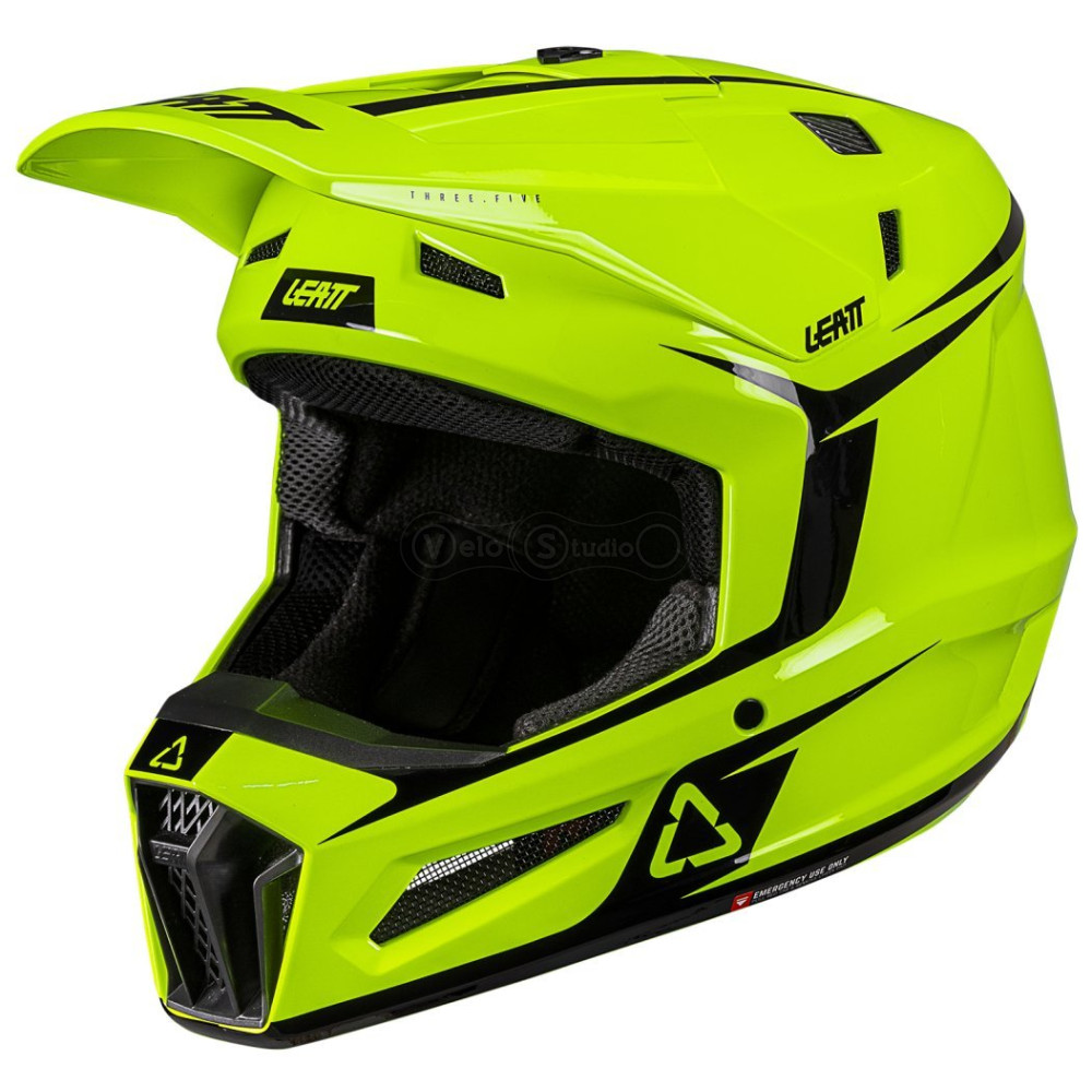 Мотошлем LEATT Moto 3.5 Helmet + Goggle Vizion 3.5 [Neon Yellow], M