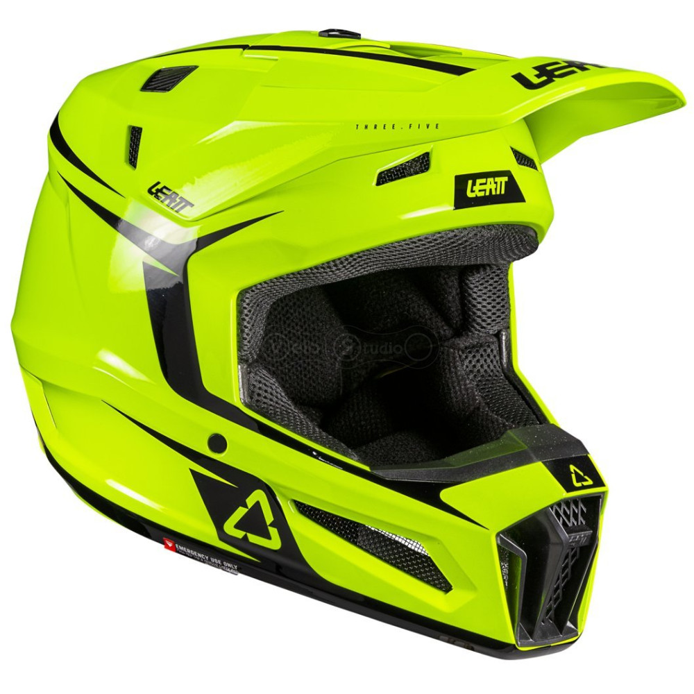Мотошлем LEATT Moto 3.5 Helmet + Goggle Vizion 3.5 [Neon Yellow], M