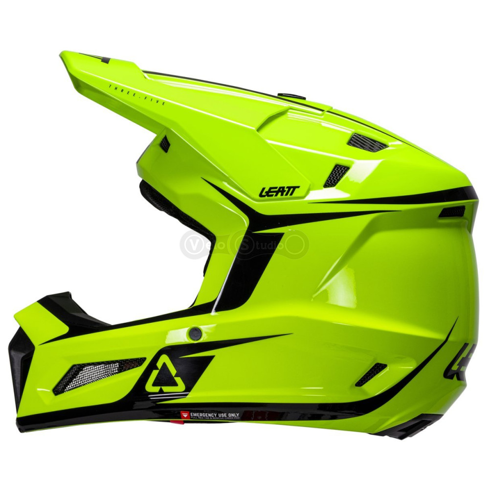 Мотошлем LEATT Moto 3.5 Helmet + Goggle Vizion 3.5 [Neon Yellow], M