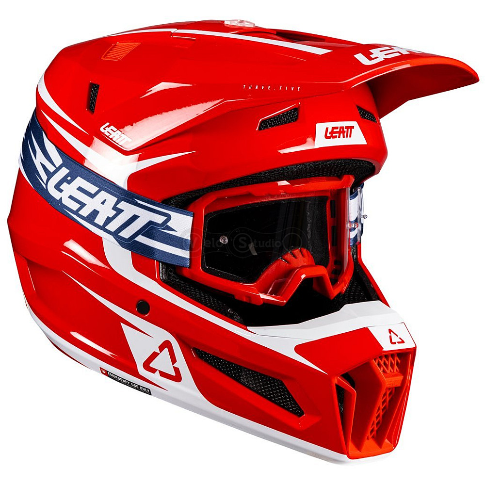 Мотошлем LEATT Moto 3.5 Helmet + Goggle Vizion 3.5 [Red1], XS