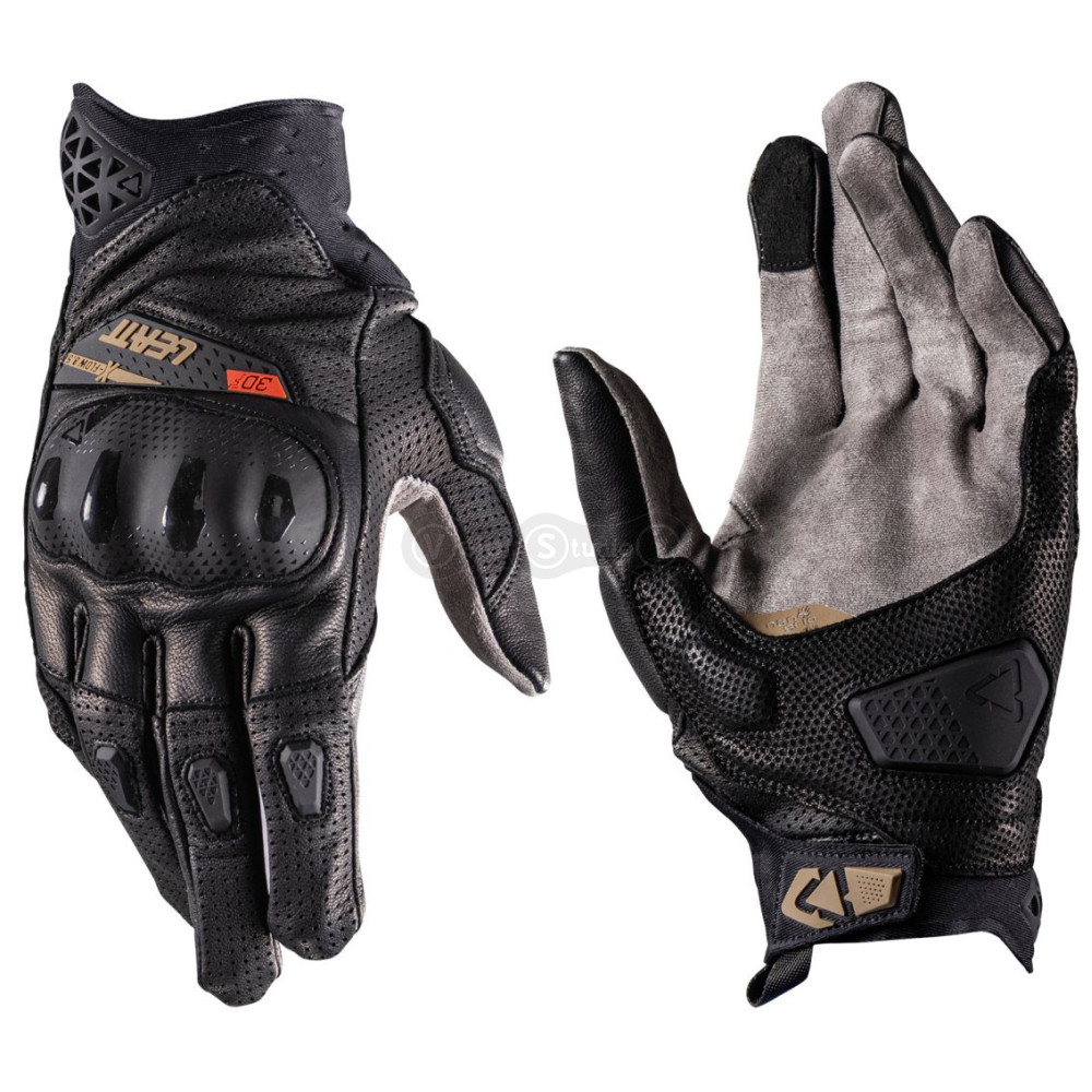 Шкіряні рукавички LEATT 8.5 X-Flow Adventure Short Glove [Stealth], M (9)