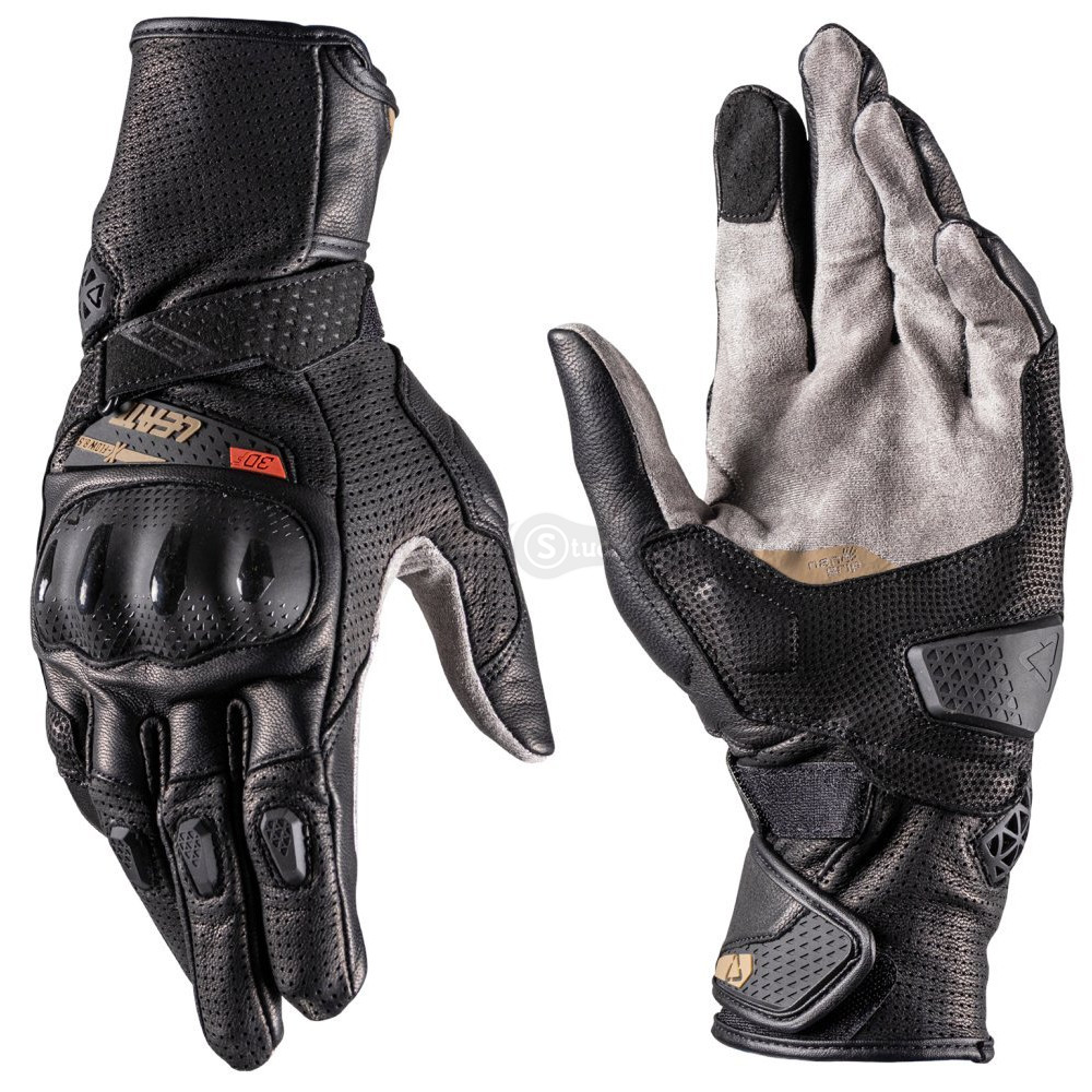 Кожаные мото перчатки LEATT 8.5 X-Flow Adventure Glove [Stealth], M (9)