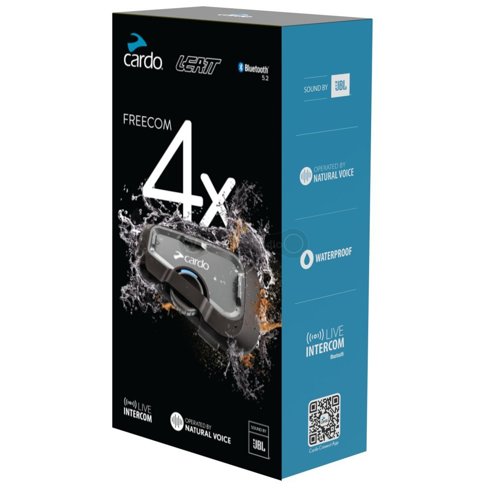 Мотогарнитура LEATT Freecom 4X Kit Duo - Cardo® (до 4 человек)