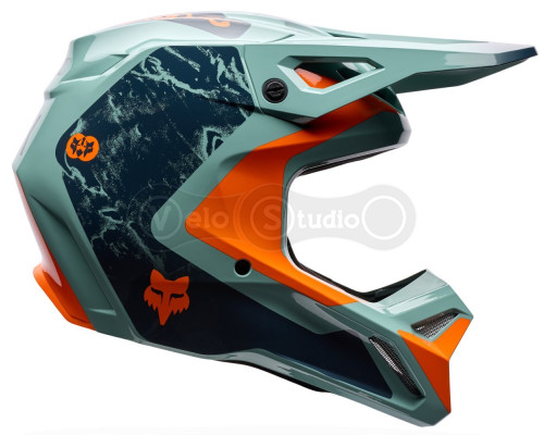 Мотошлем FOX V1 Mips Helmet - IMAGE PRINT [Arctic], L