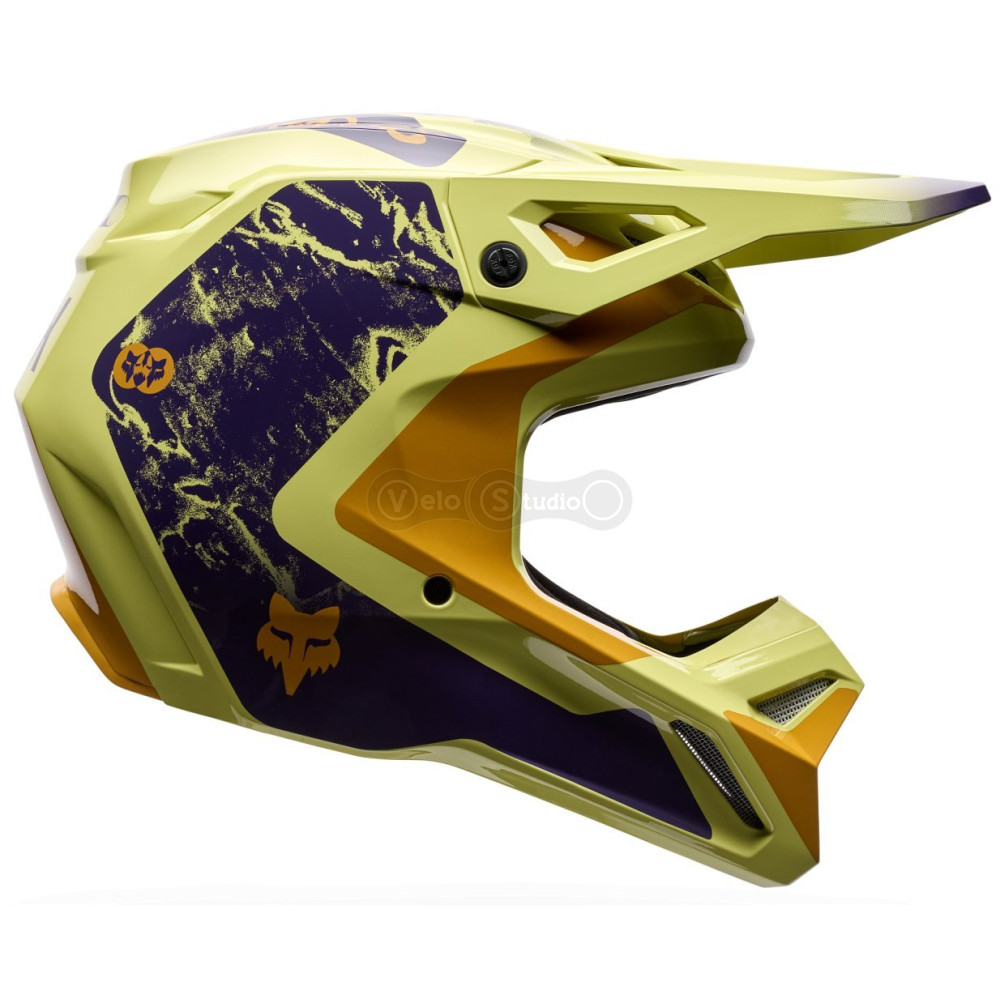 Мотошлем FOX V1 Mips Helmet - IMAGE PRINT [Yellow], S