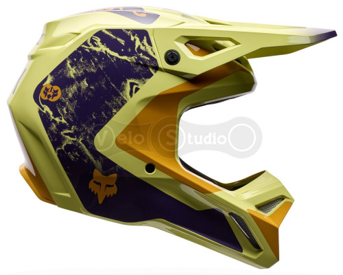 Мотошолом FOX V1 Mips Helmet - IMAGE PRINT [Yellow], M