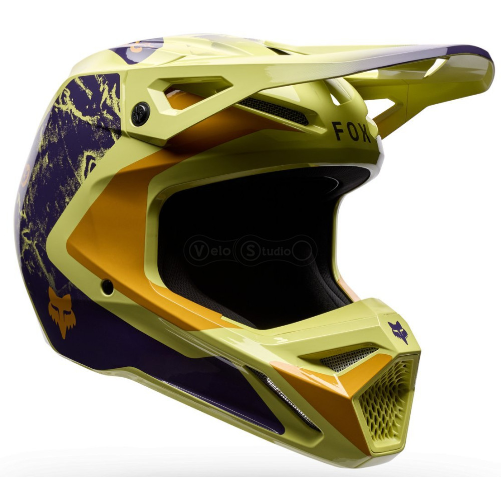 Мотошлем FOX V1 Mips Helmet - IMAGE PRINT [Yellow], S