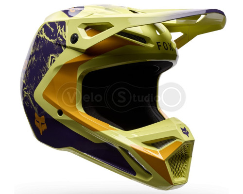 Мотошолом FOX V1 Mips Helmet - IMAGE PRINT [Yellow], M