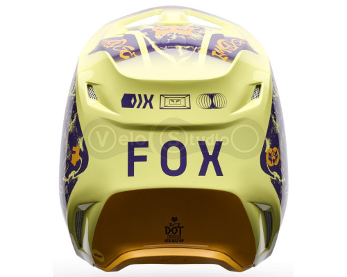 Мотошолом FOX V1 Mips Helmet - IMAGE PRINT [Yellow], M