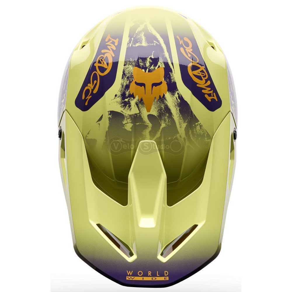 Мотошлем FOX V1 Mips Helmet - IMAGE PRINT [Yellow], S