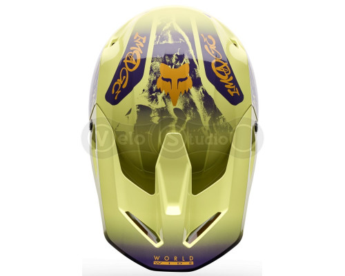 Мотошолом FOX V1 Mips Helmet - IMAGE PRINT [Yellow], M