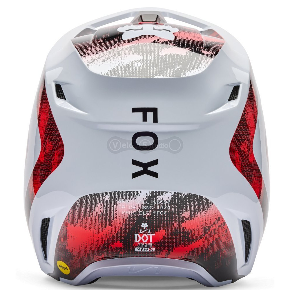 Мотошлем FOX V1 Mips Helmet - KAIROS [Flo Red], L