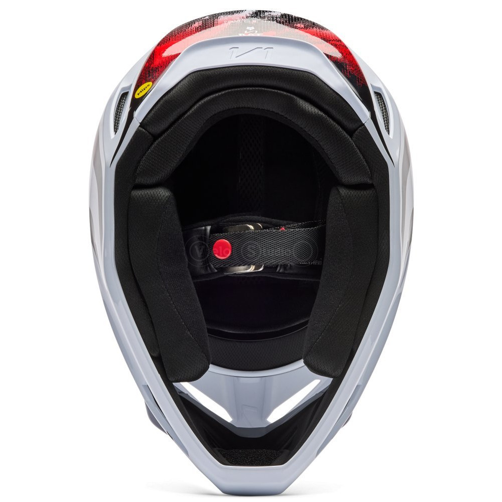 Мотошлем FOX V1 Mips Helmet - KAIROS [Flo Red], L