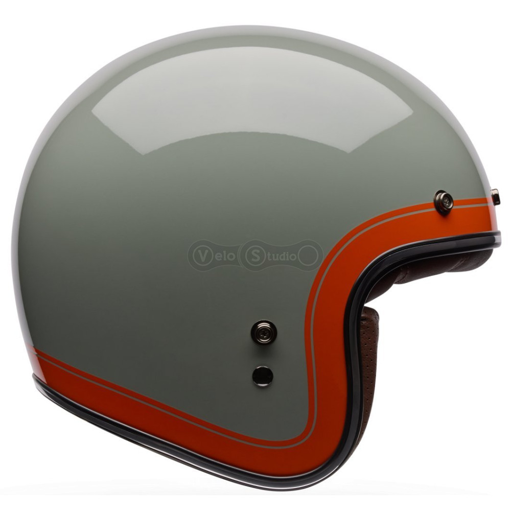 Ретро мотошлем BELL CUSTOM 500 Helmet - CRATE [Stone], M
