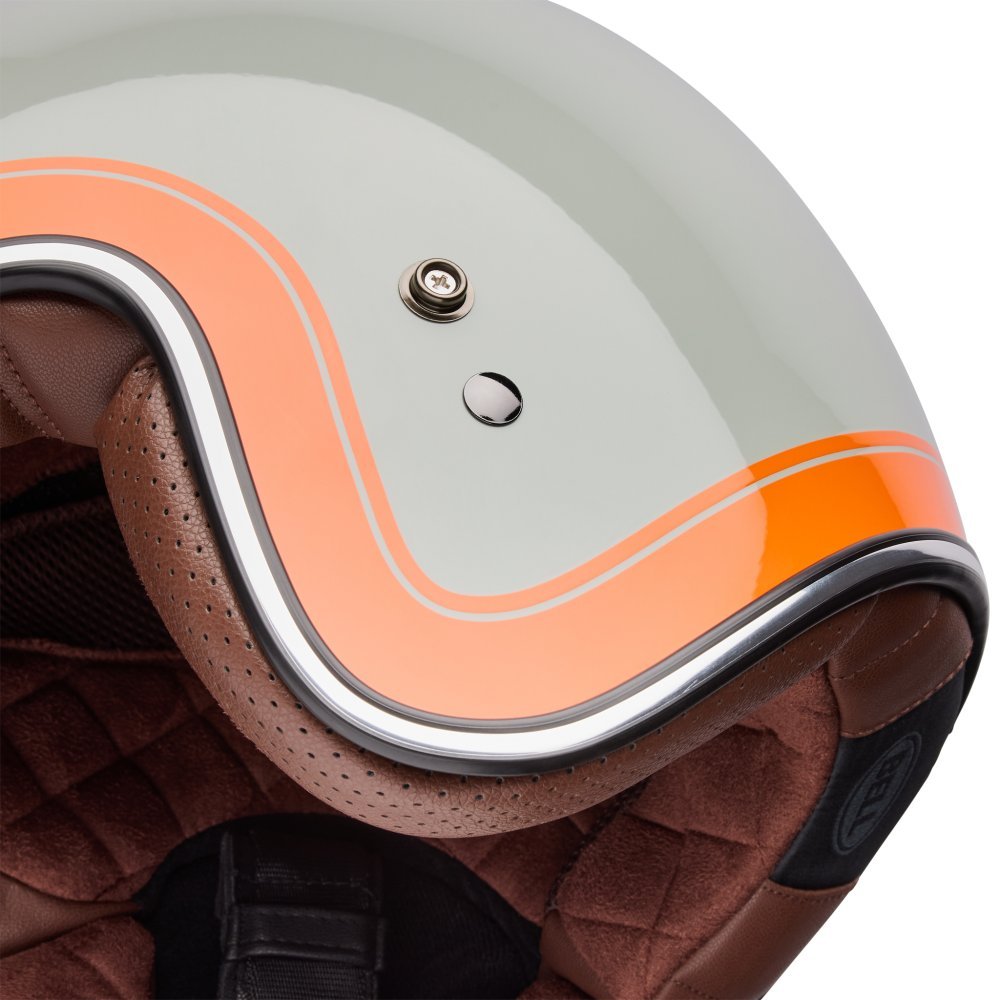 Ретро мотошлем BELL CUSTOM 500 Helmet - CRATE [Stone], M