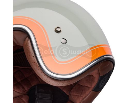 Ретро мотошлем BELL CUSTOM 500 Helmet - CRATE [Stone], M