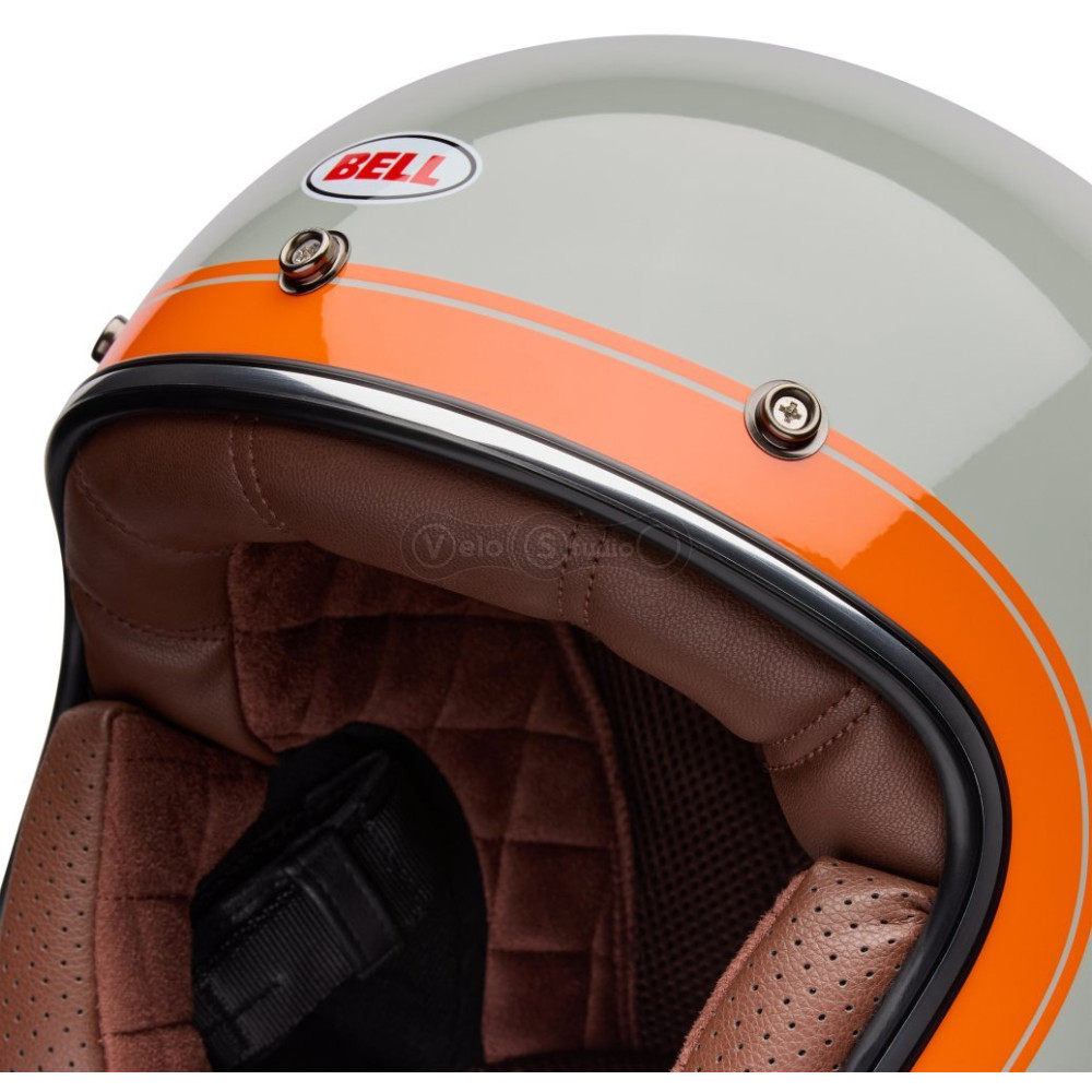 Ретро мотошлем BELL CUSTOM 500 Helmet - CRATE [Stone], M