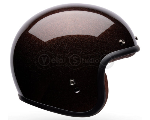 Ретро мотошлем BELL CUSTOM 500 Helmet - FLAKE [Rootbeer], M