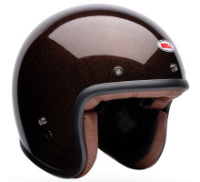 Ретро мотошлем BELL CUSTOM 500 Helmet - FLAKE [Rootbeer], M