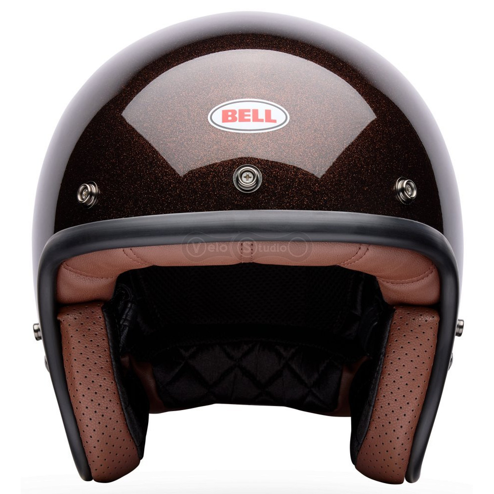 Ретро мотошлем BELL CUSTOM 500 Helmet - FLAKE [Rootbeer], M